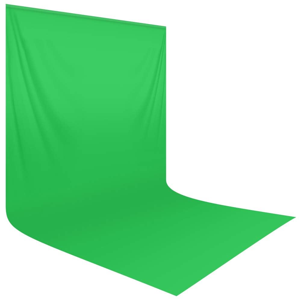 HEMMOTOP Green Screen Backdrop, 5x6.5 ft Photography Chroma Key Greenscreen Background Sheet for Background Removal, Zoom Meeting, Photo Video Studio, Live Streaming, Video Recording (Backdrop only)