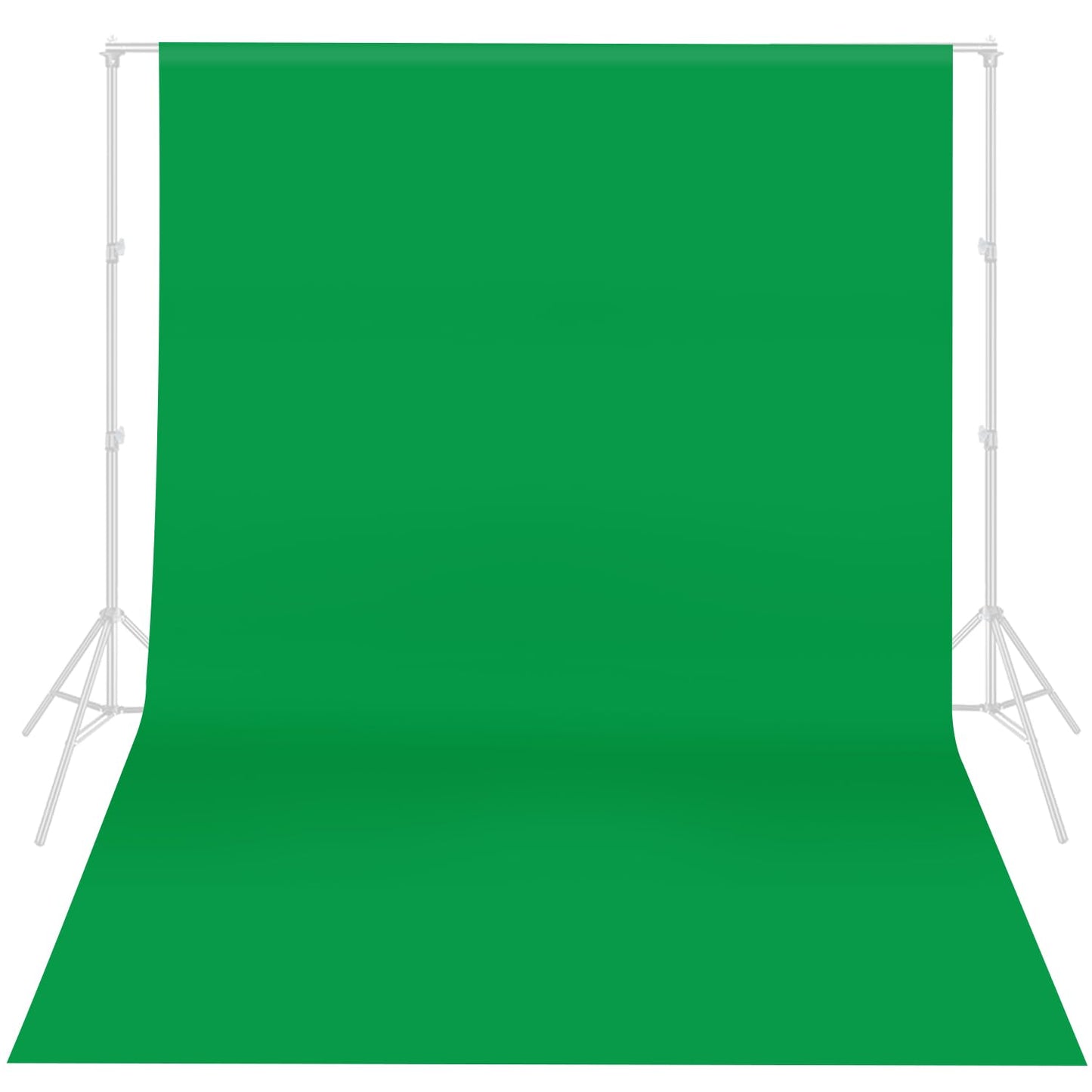 HEMMOTOP Green Screen Backdrop, 5x6.5 ft Photography Chroma Key Greenscreen Background Sheet for Background Removal, Zoom Meeting, Photo Video Studio, Live Streaming, Video Recording (Backdrop only)