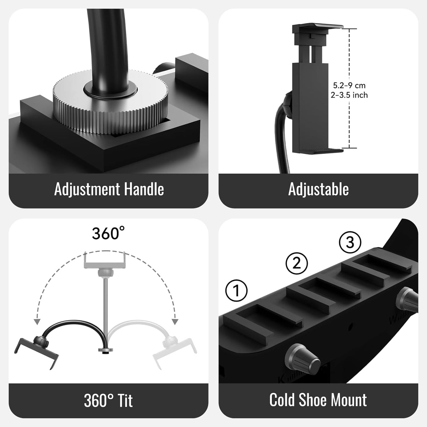 Ring Light with Stand, 19in LED Selfie Circle Light, Max 8ft/2.5m Tripod Stand, 3 Holders for iPhone, Remote Control, 6300K Color Temperature for Live Streaming, Barber, Makeup, YouTube, Tiktok
