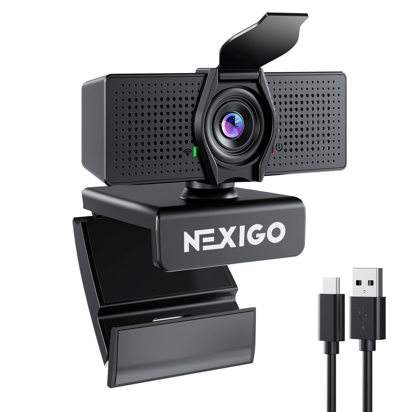 NexiGo N60 1080P Webcam with Microphone, Adjustable FOV, Zoom, Software Control & Privacy Cover, USB HD Computer Web Camera, Plug and Play, for Zoom/Skype/Teams, Conferencing and Video Calling