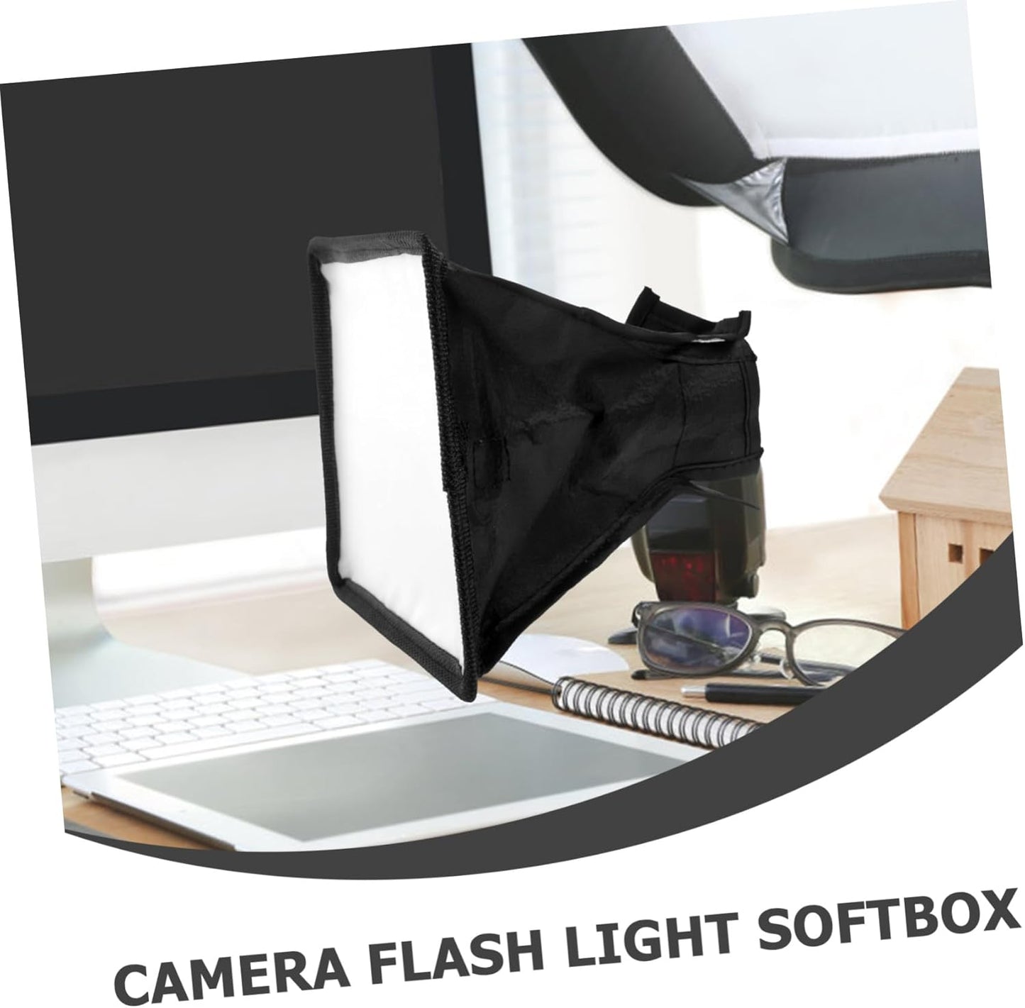 Portable Camera Flash Diffuser Softbox Flash Light Softbox Lightweight Portable Soft Light Diffuser Easy to Install and Use