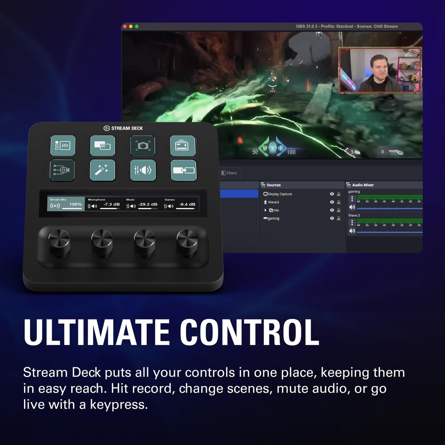 Elgato 4K S – External Capture Card for PS5, Xbox Series X/S, Switch 2, PC, Mac, iPad | 4K60, 1440p120, or 1080p240 Passthrough and Capture, HDR10, VRR, USB-C, Near-Zero Latency