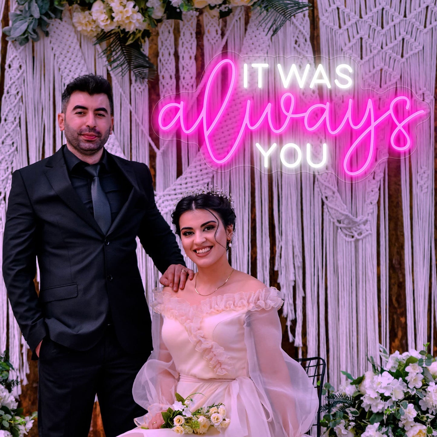 Custom Neon Signs, Personalized Large Led Neon Lights Sign,Neon Sign Customizable for Wall Decor Wedding Birthday Party Bedroom Bar Shop Name Logo Lights (Optional 18" to 60")