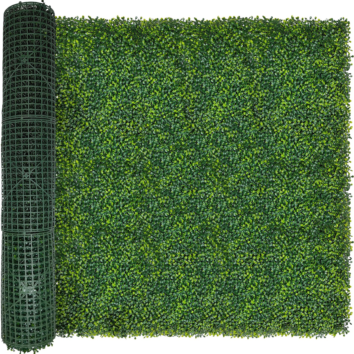 Artificial Grass Wall Panel Backdrop,10" X 10" 12P(8.4 sqft) UV-Anti Greenery Boxwood Panels for Indoor Outdoor Green Wall Decor & Ivy Fence Covering Privacy