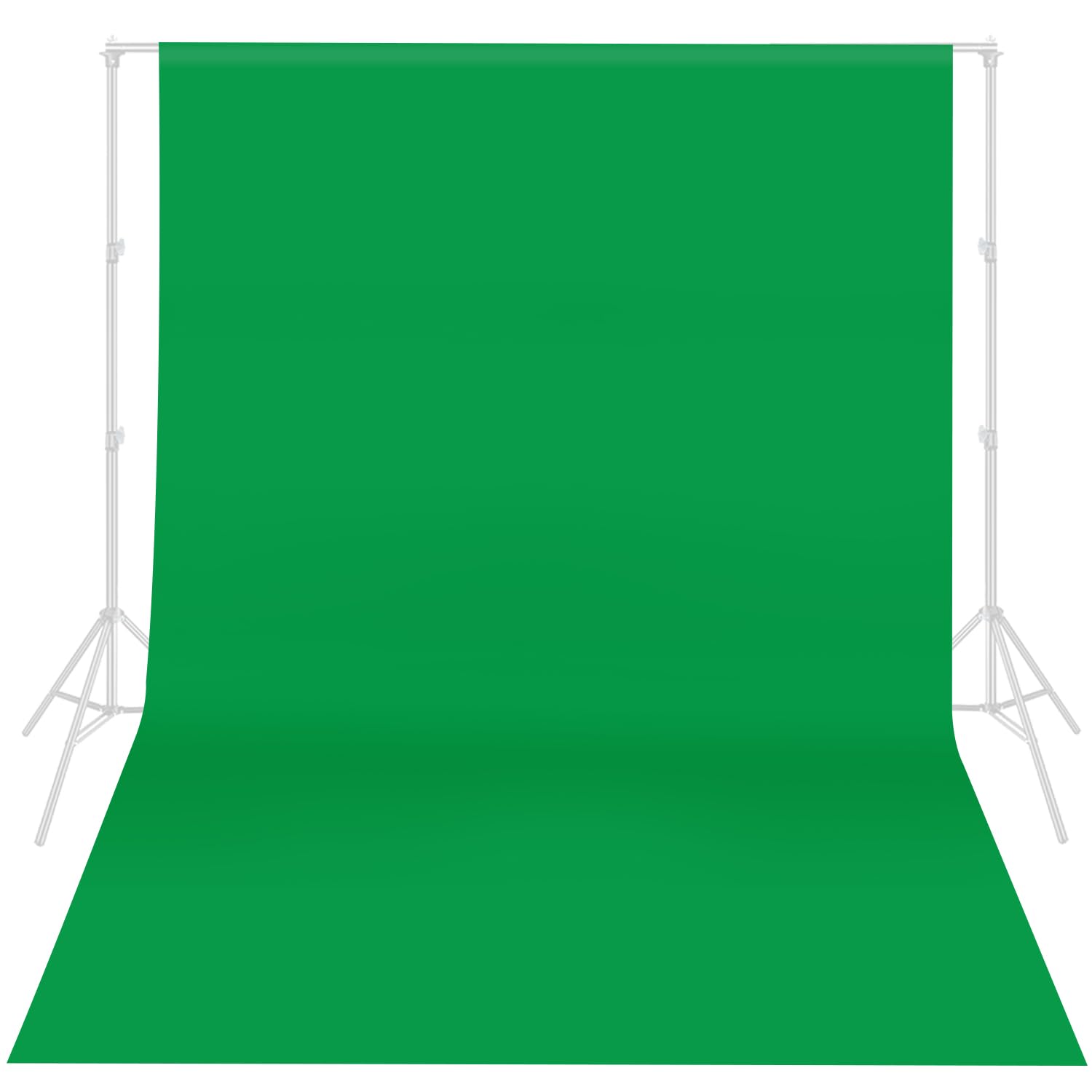 HEMMOTOP Green Screen Backdrop, 5x6.5 ft Photography Chroma Key Greenscreen Background Sheet for Background Removal, Zoom Meeting, Photo Video Studio, Live Streaming, Video Recording (Backdrop only)